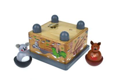 WOODEN MUSIC BOX | KOALA AND KANGAROO