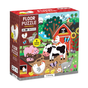 Mudpuppy Floor Puzzle 25 Piece - Farm Friends