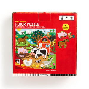 Mudpuppy Floor Puzzle 25 Piece - Farm Friends