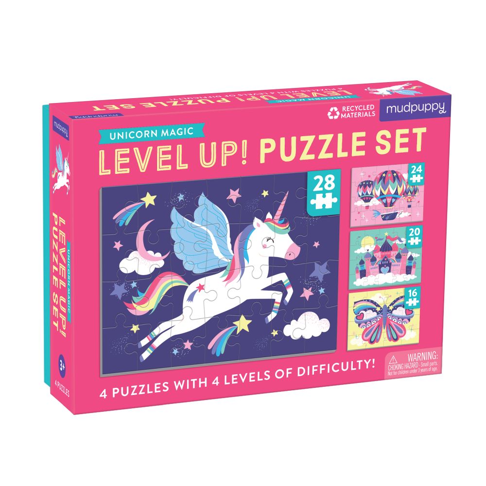 Mudpuppy 4 in a Box Puzzle - Unicorn