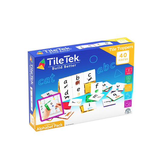 TILE TEK | 40 PIECE TILE TOPPER ALPHABET LOWER CASE