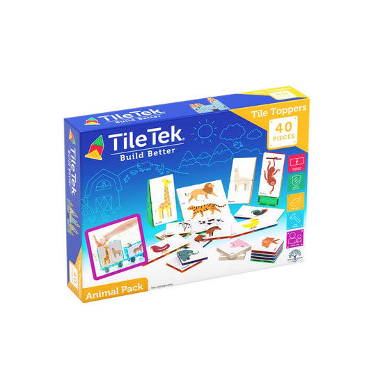 TILE TEK | 40 PIECE TILE TOPPER ANIMAL PACK - Angus & Dudley Collections