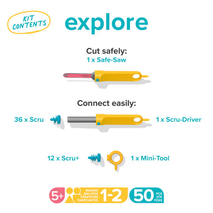 MAKEDO EXPLORE KIT - Angus & Dudley Collections