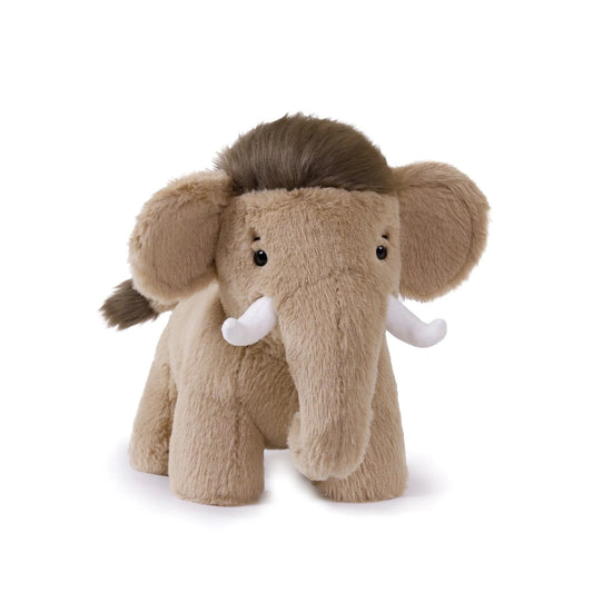 Plush toy elephant with a white background