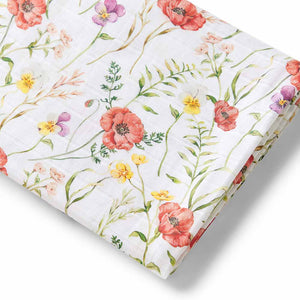 Snuggle Hunny Organic Cotton Muslin Wrap - Meadow