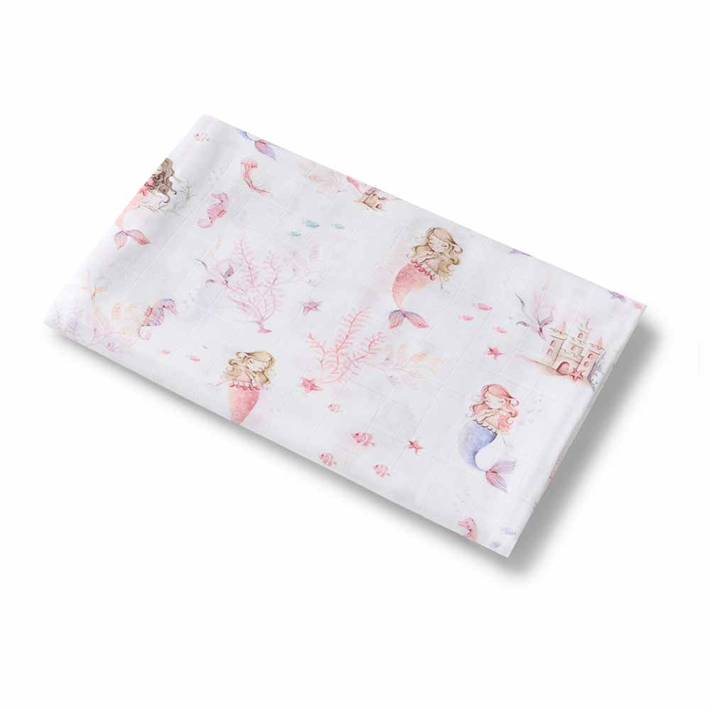 Snuggle Hunny Organic Cotton Muslin Wrap - Mermaid