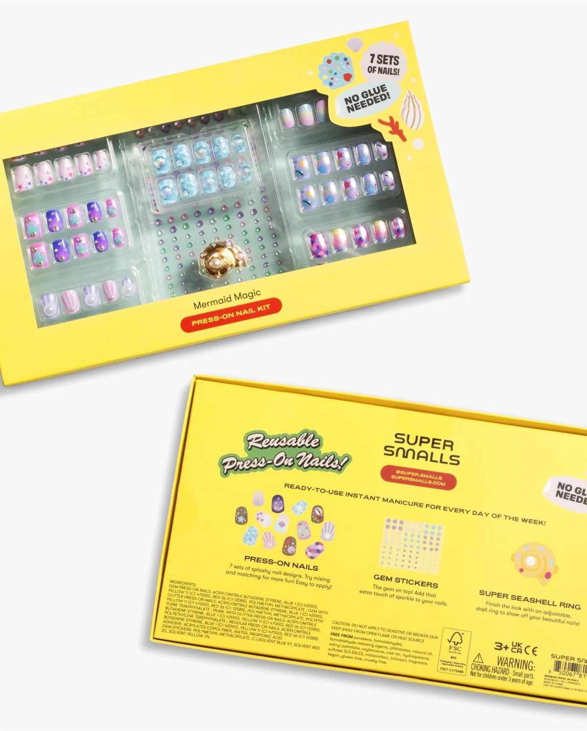 SUPER SMALLS | PRESS ON NAILS | MERMAID