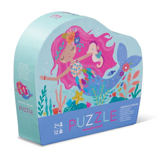 Crocodile Creek Mini Puzzle 12 Piece - Mermaid Dreams