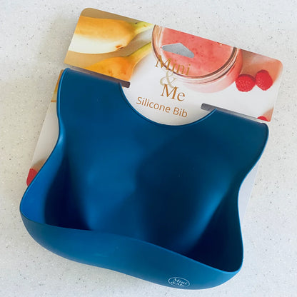 CUDDLEBUG & CO SILICONE BIB | BLUEBERRY