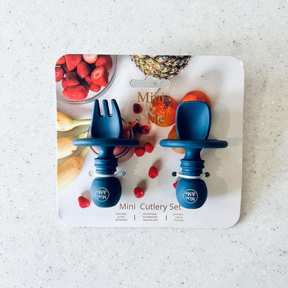 CUDDLEBUG & CO MINI CUTLERY SET | BLUEBERRY