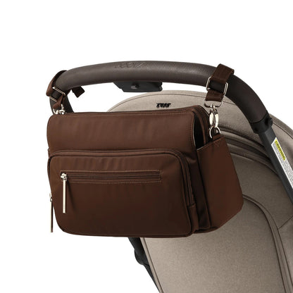 OIOI MULTITASKER PRAM CADDY 2.0 | NYLON CHOCOLATE