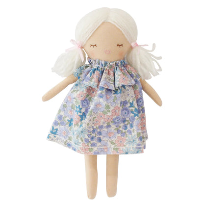 Alimrose Soft Doll - Mini Matilda Asleep Awake - Liberty Blue