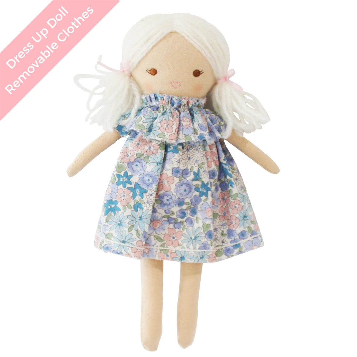Alimrose Soft Doll - Mini Matilda Asleep Awake - Liberty Blue