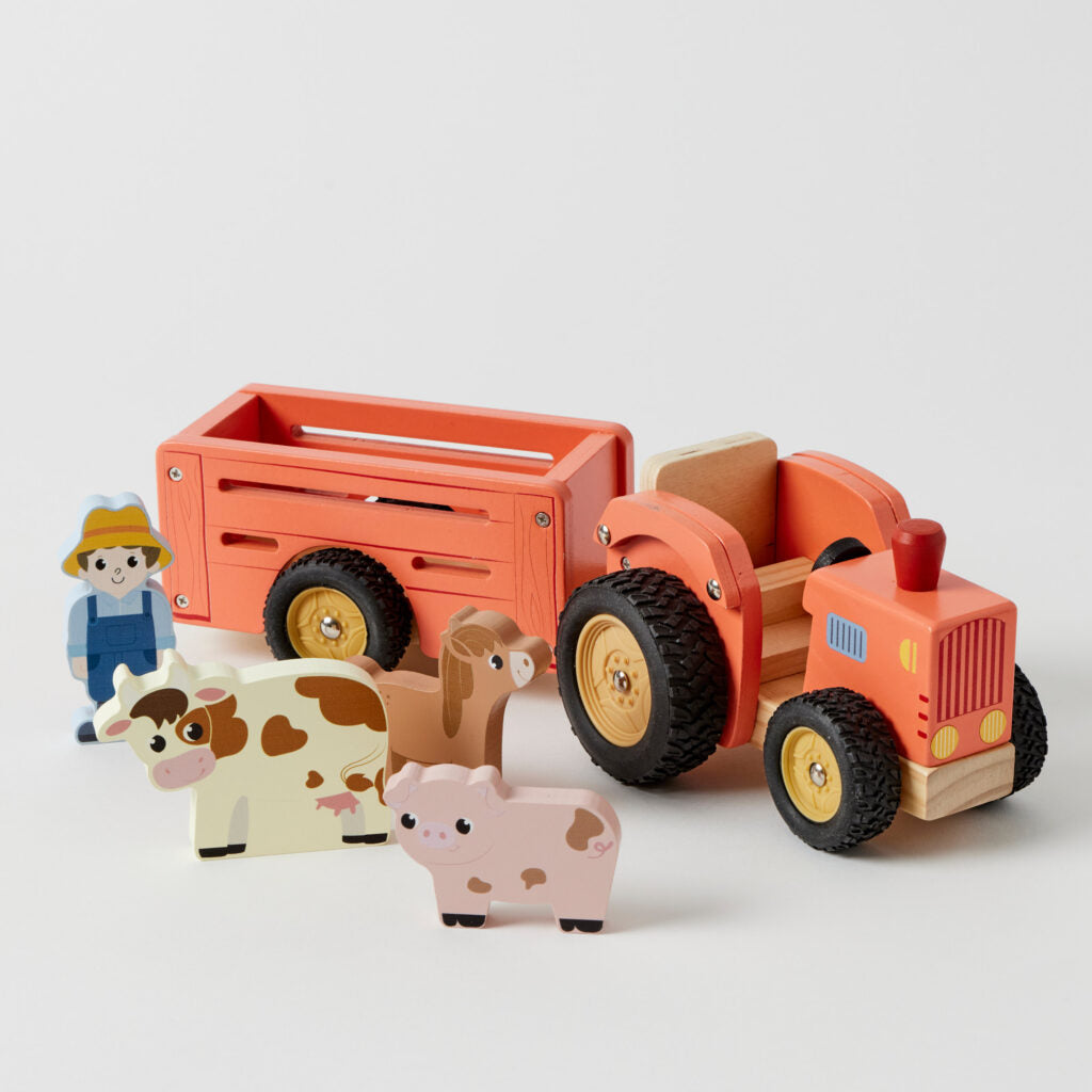 Wooden Farm Truck Set