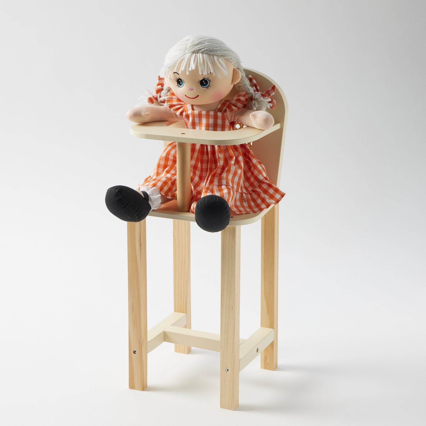 ZOOKABEE WOODEN DOLL'S HIGHCHAIR