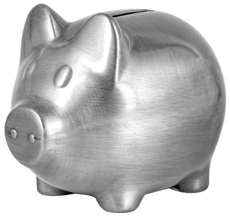 PEWTER MONEY BOX | PIG
