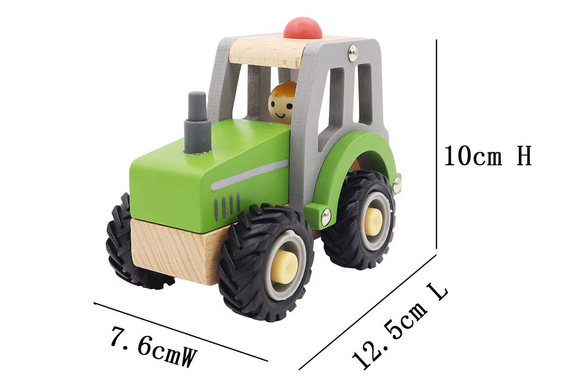 Wooden Tractor - Green