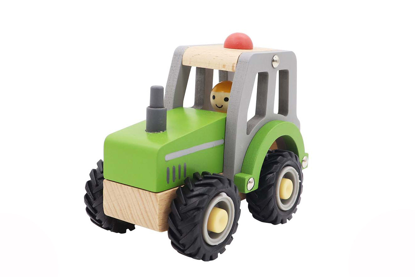 Wooden Tractor - Green