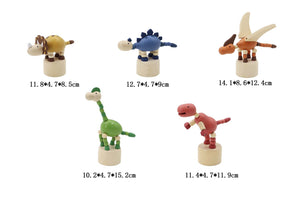 Wooden Dancing Dinosaurs