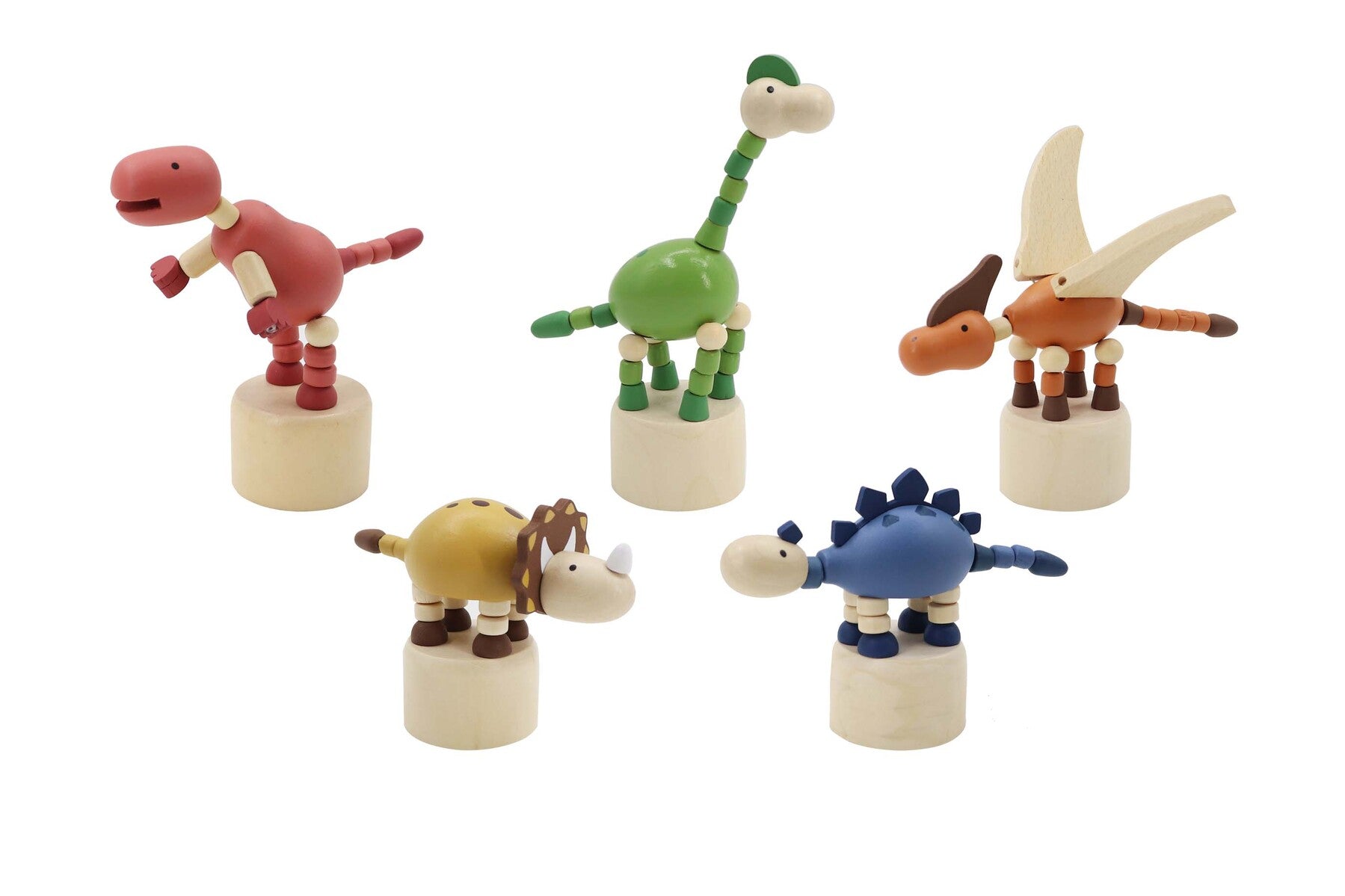 Wooden Dancing Dinosaurs