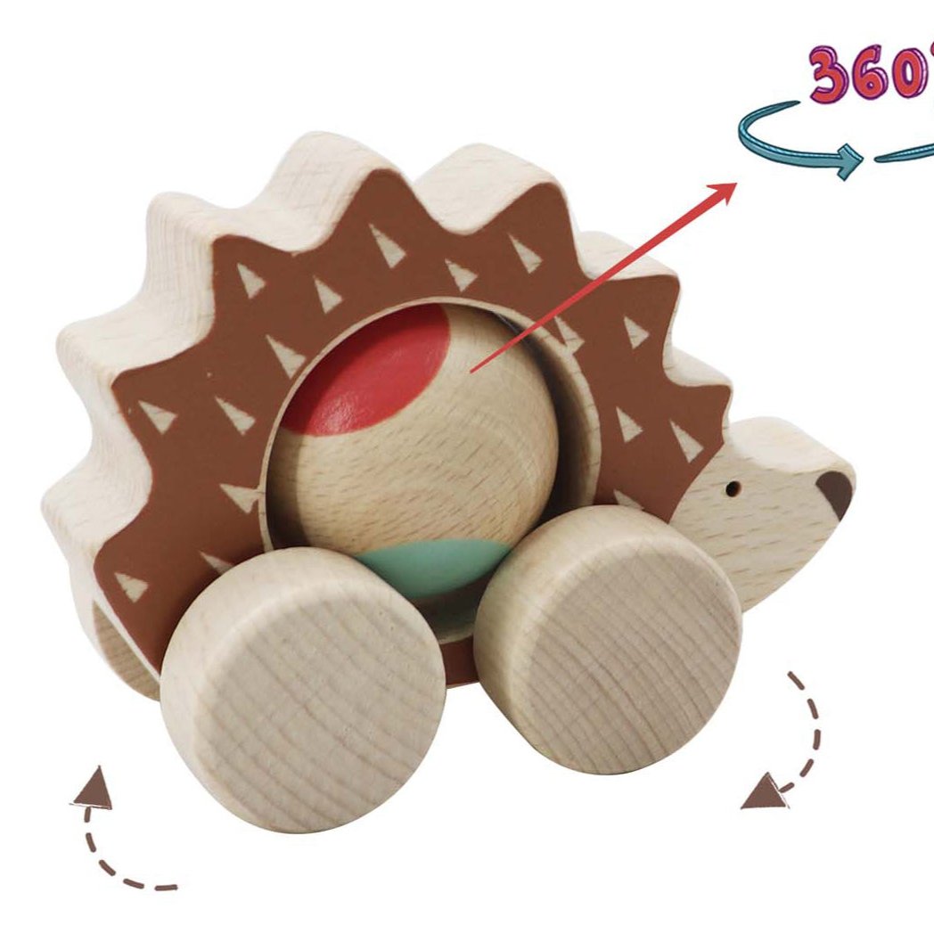 Kaper Kidz Push Along Spinning Hedgehog