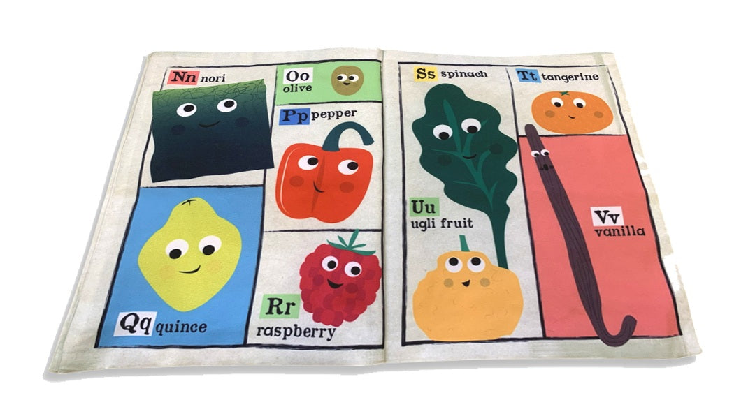 JO & NICS CRINKLY CLOTH BOOKS | FRUIT AND VEG A-Z