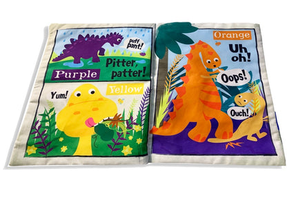 JO & NICS CRINKLY CLOTH BOOKS | RAINBOW DINOSAURS