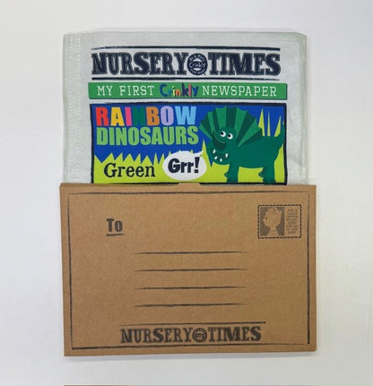 JO & NICS CRINKLY CLOTH BOOKS | RAINBOW DINOSAURS