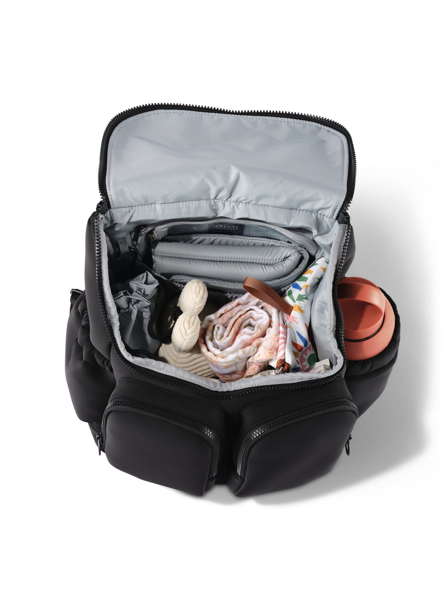 Oioi Signature Nappy Backpack - Black Neoprene