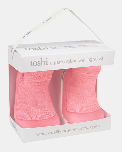 TOSHI ORGANIC HYBRID WALKING SOCKS | WINTER ROSE