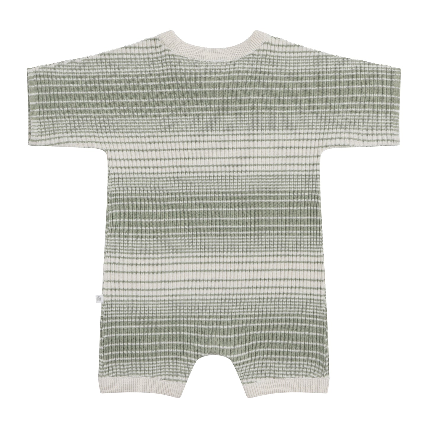 KYNDBABY SLOUCHY RIB KNIT ROMPER | GREEN STRIPE