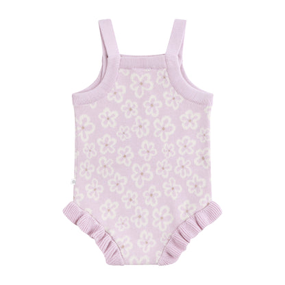KYNDBABY JACQUARD KNIT FRILL ROMPER | FRANGIPANI