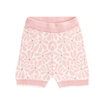 KYNDBABY JACQUARD KNIT FRILL SHORT | HIBISCUS