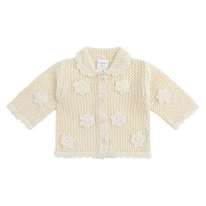 KYNDBABY CROCHET CARDIGAN | VANILLA