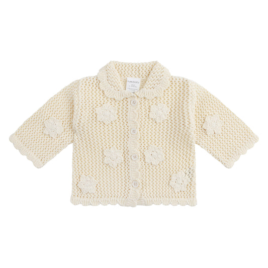 KYNDBABY CROCHET CARDIGAN | VANILLA