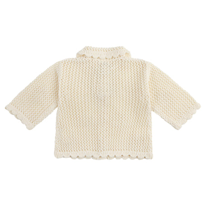 KYNDBABY CROCHET CARDIGAN | VANILLA