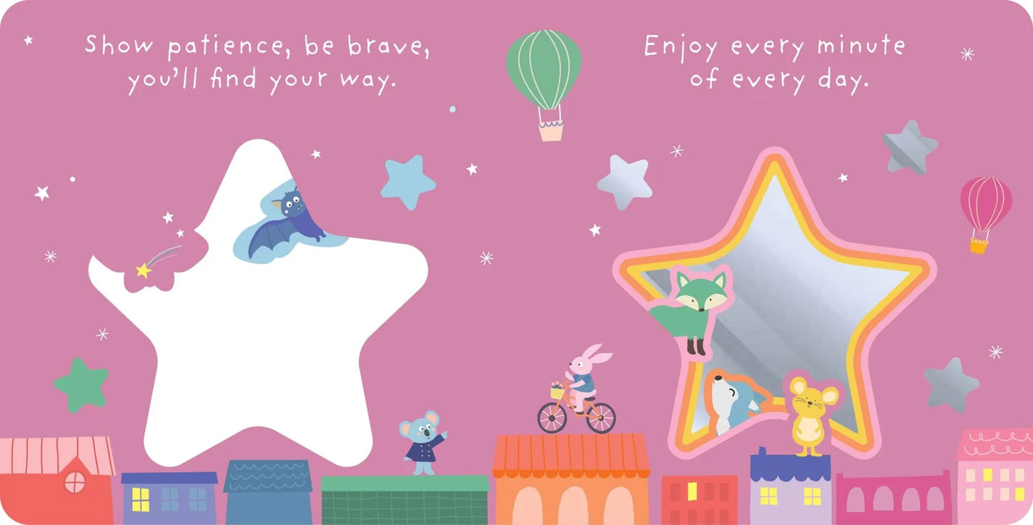 KIDS BOARD BOOK | MIRROR PEEK A BOO | SHINE BRIGHT LITTLE ONE