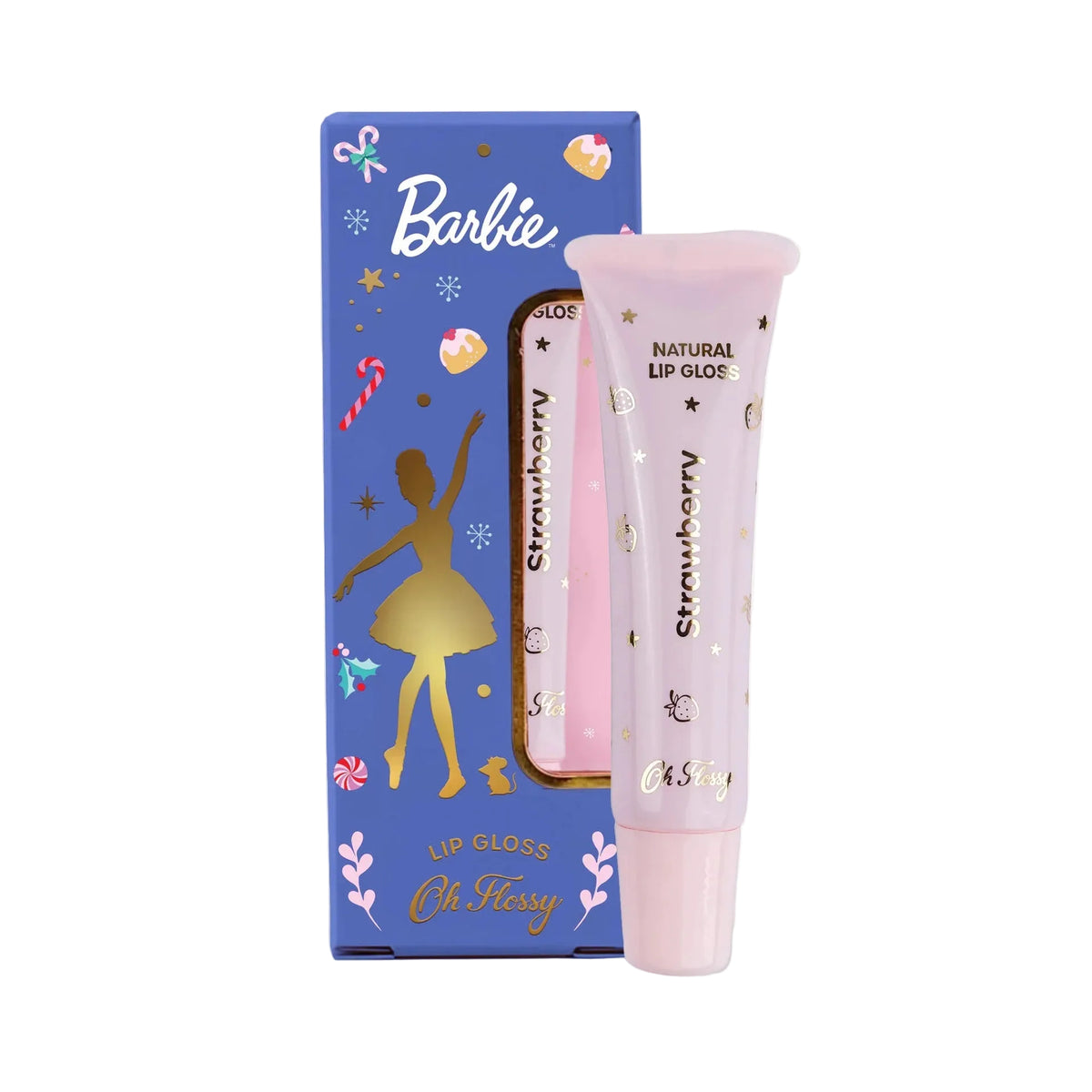 OH FLOSSY | NATURAL LIP GLOSS | BARBIE NUTCRACKER |STRAWBERRY
