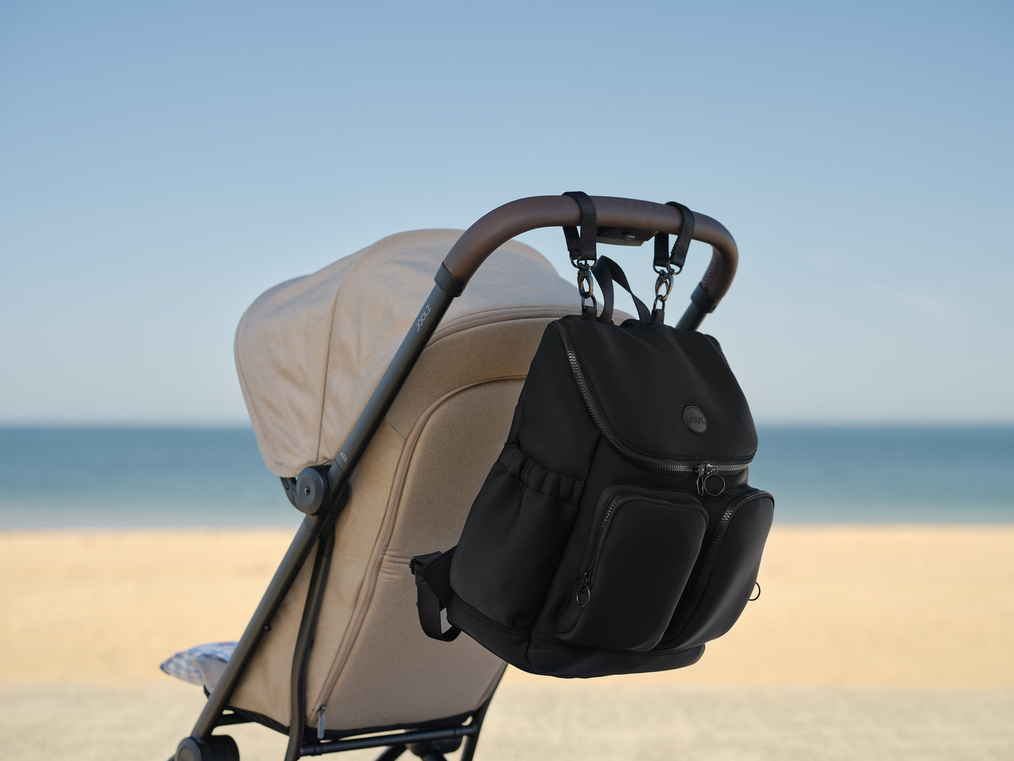 Oioi Signature Nappy Backpack - Black Neoprene