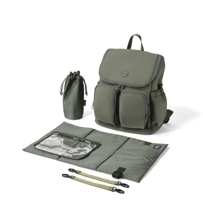 Oioi Signature Nappy Backpack - Sage Neoprene