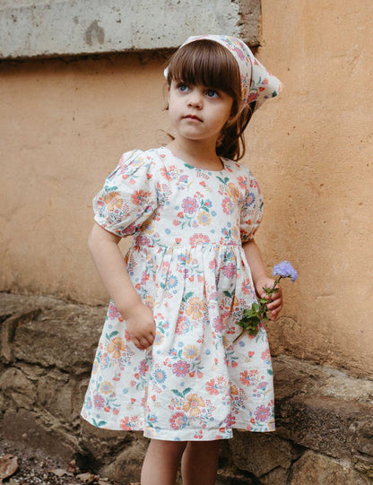 PUREBABY LINEN BLEND DRESS | MEXICAN FLORAL