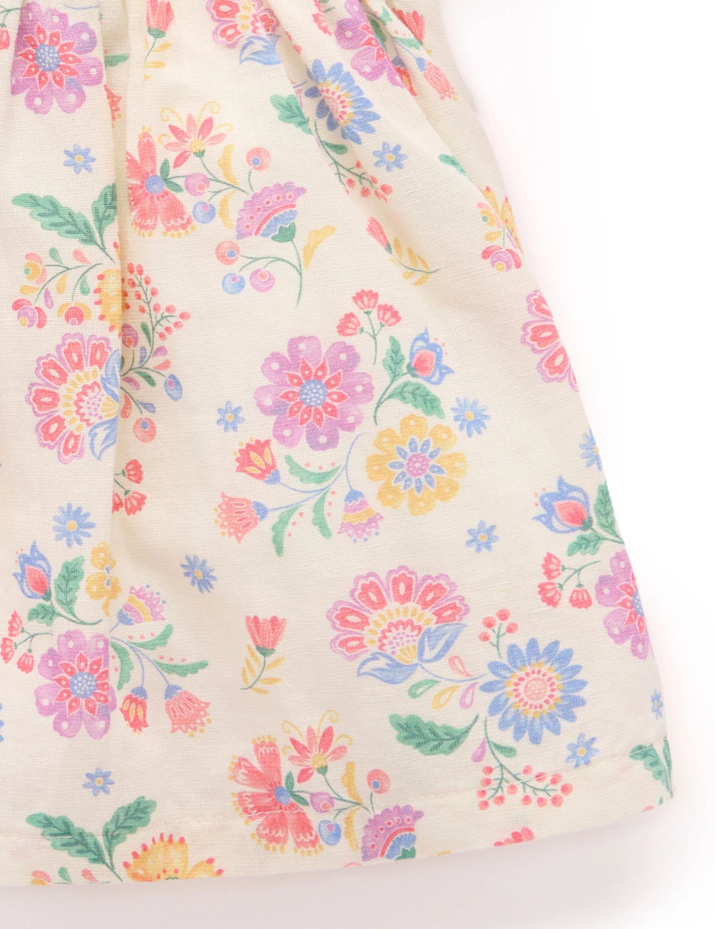 PUREBABY LINEN BLEND DRESS | MEXICAN FLORAL