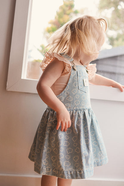 KYNDBABY WASHED DENIM PINAFORE DRESS