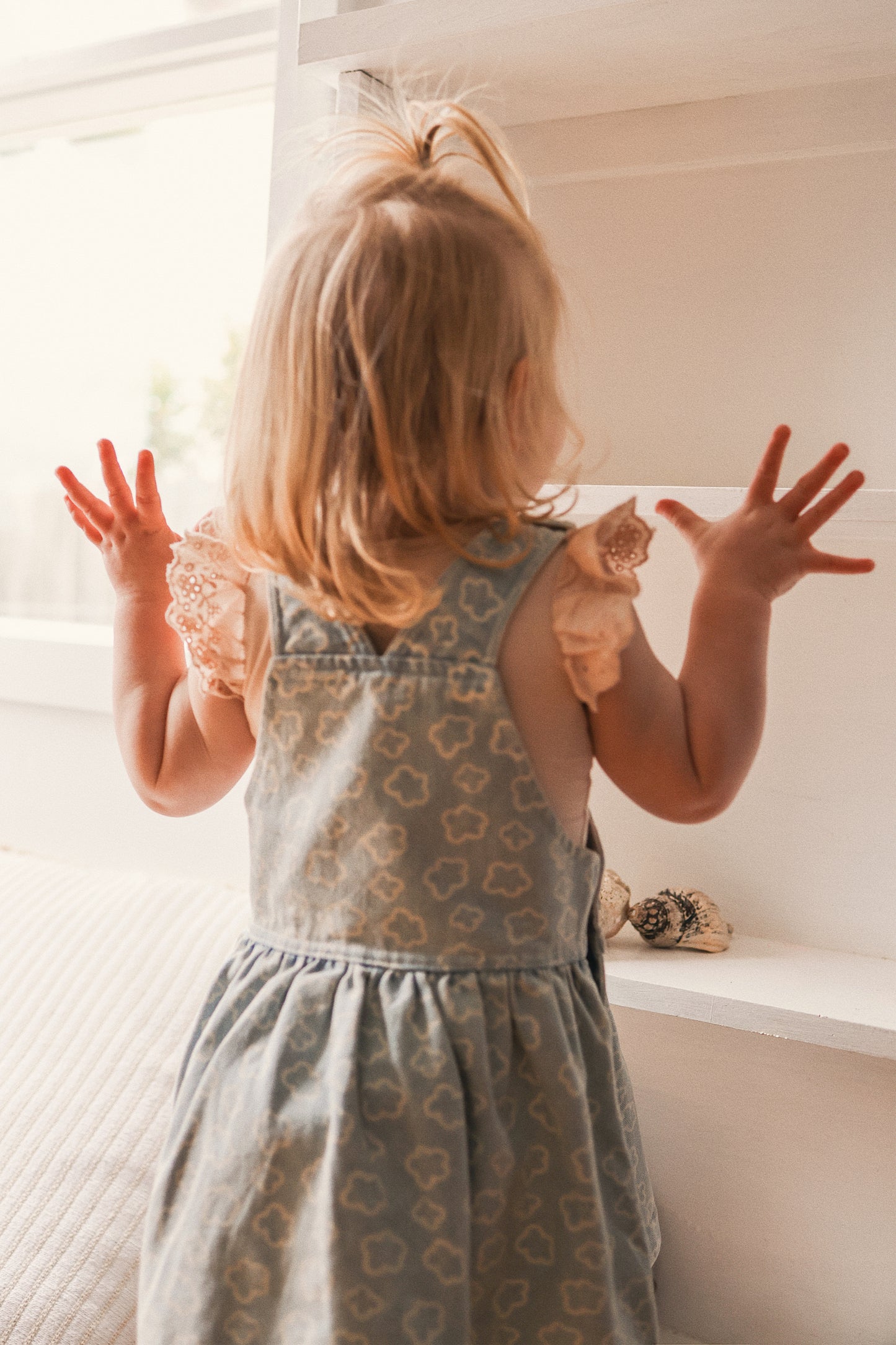 KYNDBABY WASHED DENIM PINAFORE DRESS