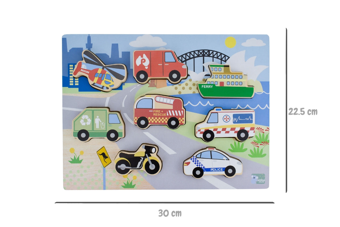 Chunky 3D Puzzle - Aussie Transport Vehicle Puzzle
