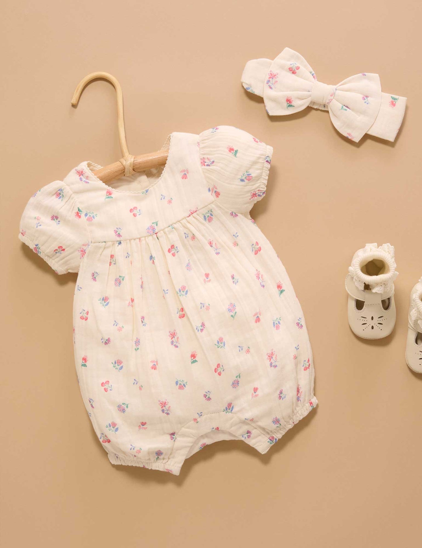 PUREBABY MARIGOLD FIESTA ROMPER
