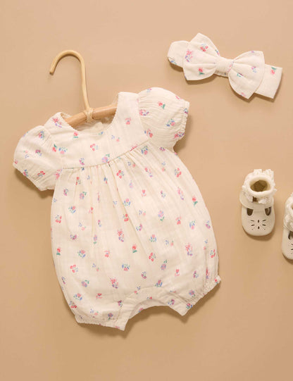 PUREBABY MARIGOLD FIESTA ROMPER