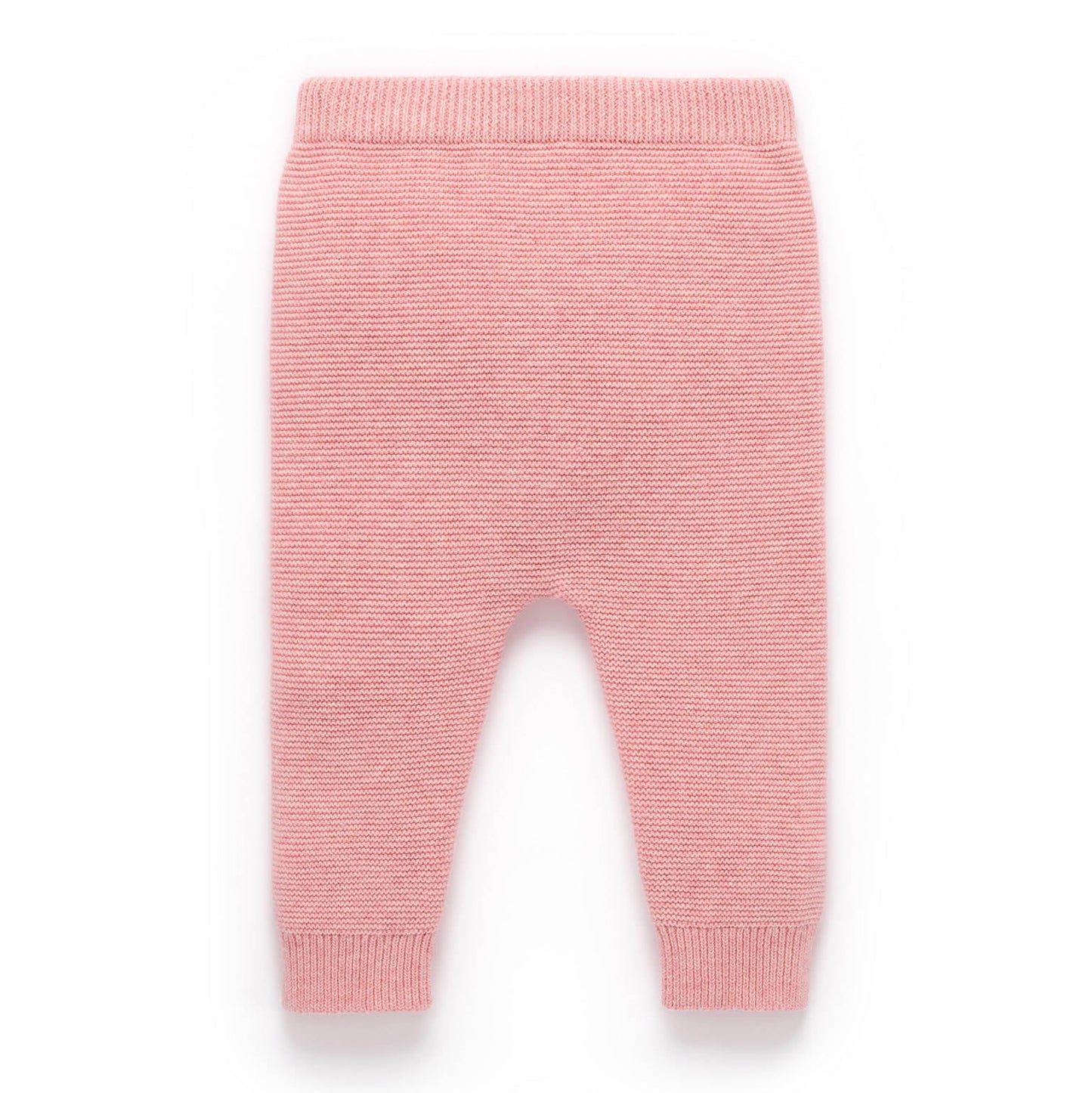 Pink baby pants on a white background
