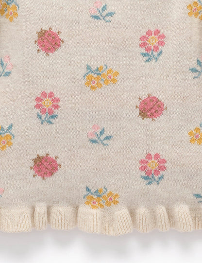 PUREBABY KNIT JUMPER | LADYBIRD