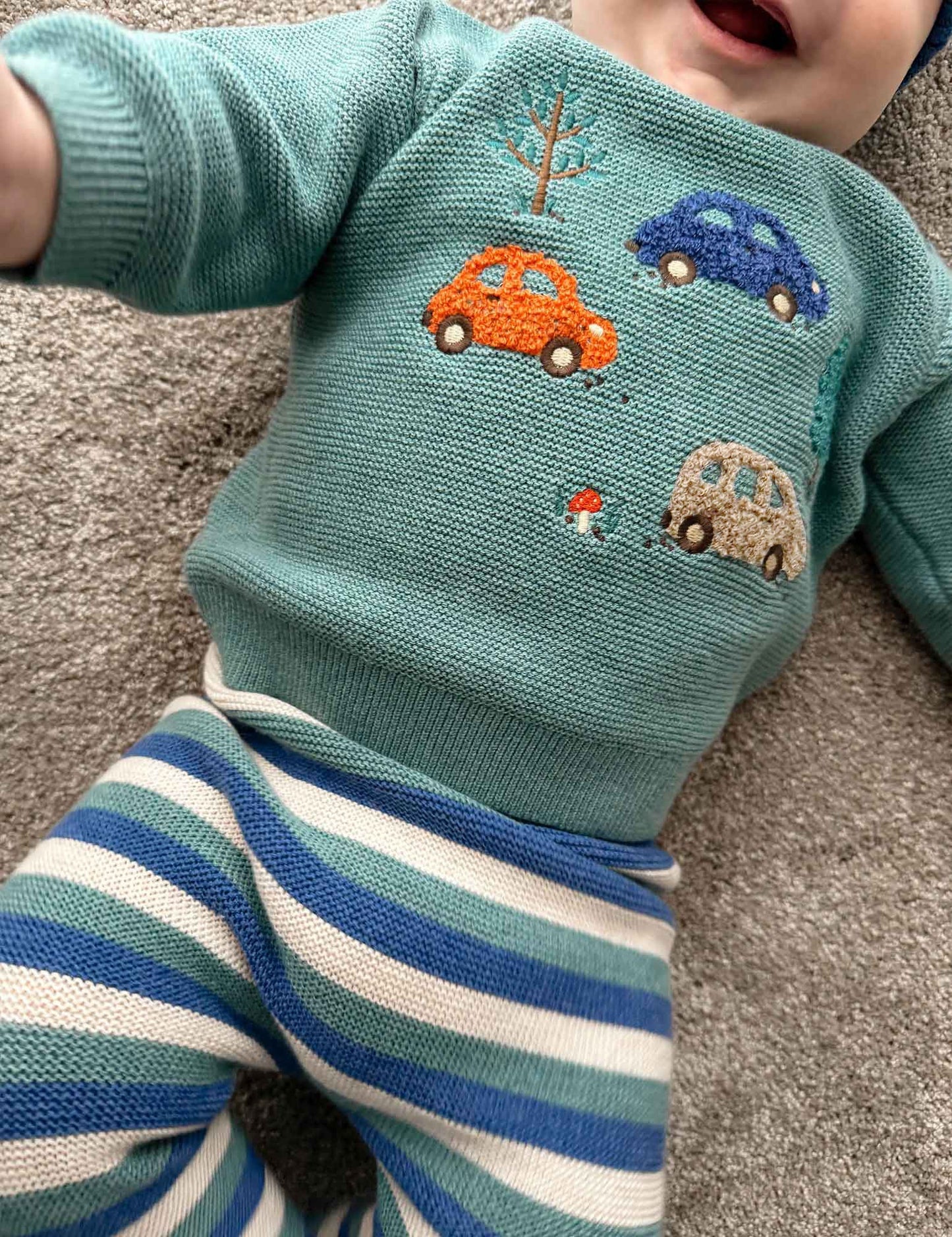 PUREBABY KNIT JUMPER | WOODLANDS CAR